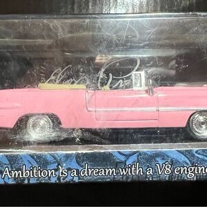 Pink Convertible Model Car